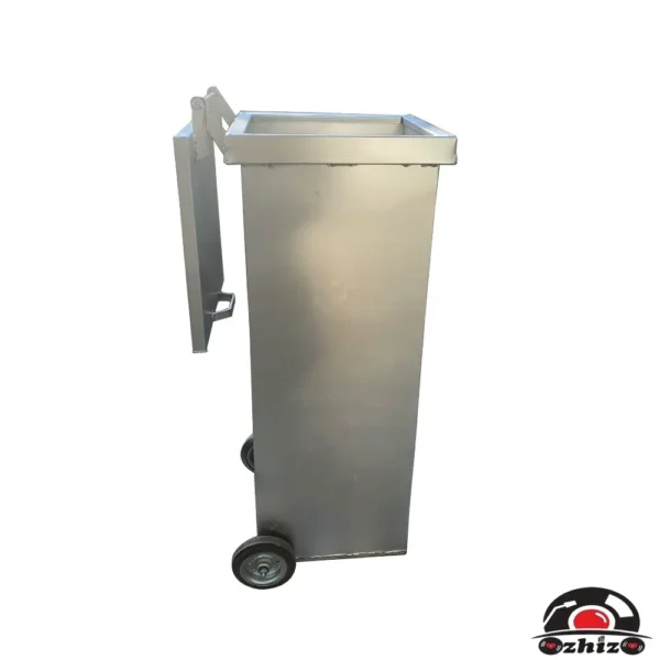 120 Litre Metal Galvaniz Çöp Konteyneri