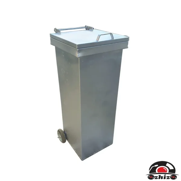 120 Litre Metal Galvaniz Çöp Konteyneri