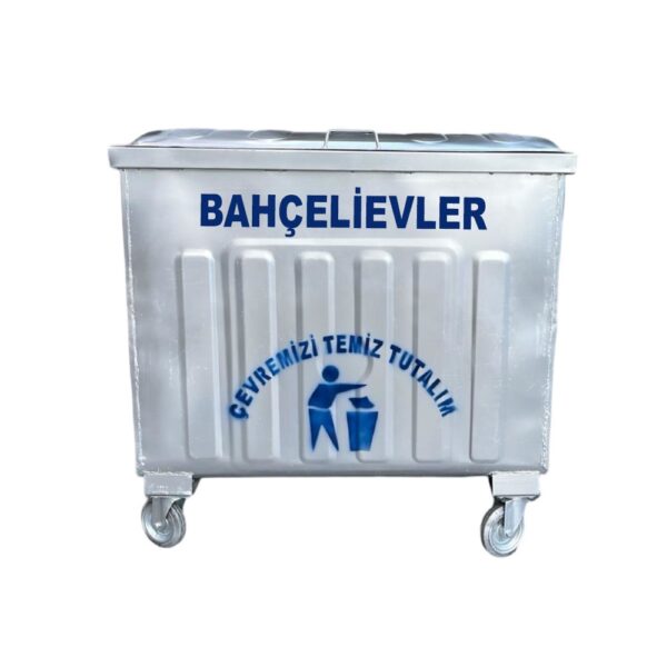 Bahçelievler 800 Litre Metal Çöp Konteyneri