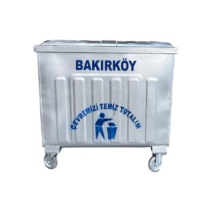 Bakırköy 800 Litre Metal Çöp Konteyneri