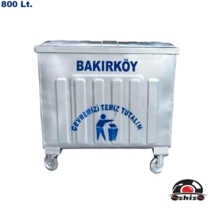 Bakırköy 800 Litre Metal Çöp Konteyneri