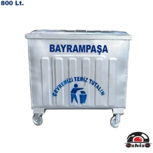 Bayrampaşa 800 Litre Metal Çöp Konteyneri