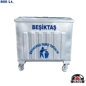 Beşiktaş 800 Litre Metal Çöp Konteyneri