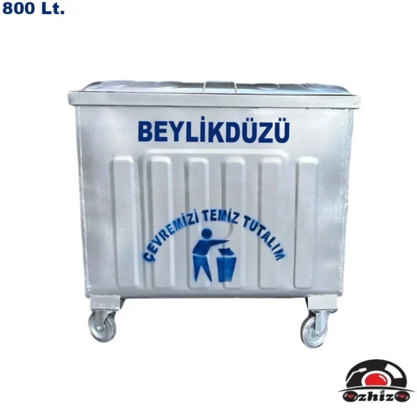 Beylikdüzü 800 Litre Metal Çöp Konteyneri