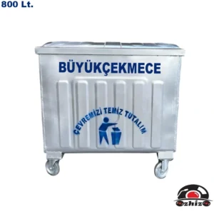 Büyükçekmece 800 Litre Metal Çöp Konteyneri