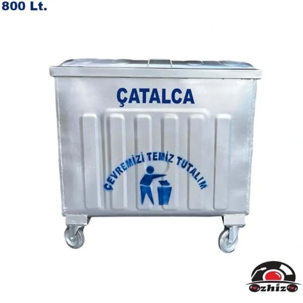 Çatalca 800 Litre Metal Çöp Konteyneri