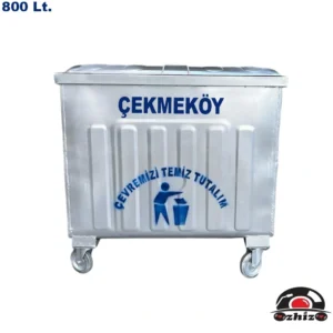 Çekmeköy 800 Litre Metal Çöp Konteyneri