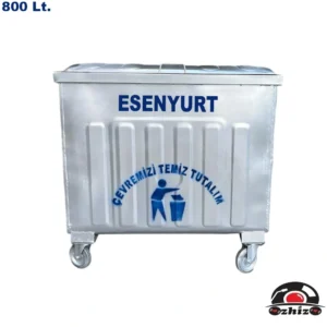 Esenyurt 800 Litre Metal Çöp Konteyneri