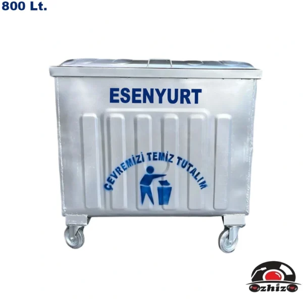 Esenyurt 800 Litre Metal Çöp Konteyneri