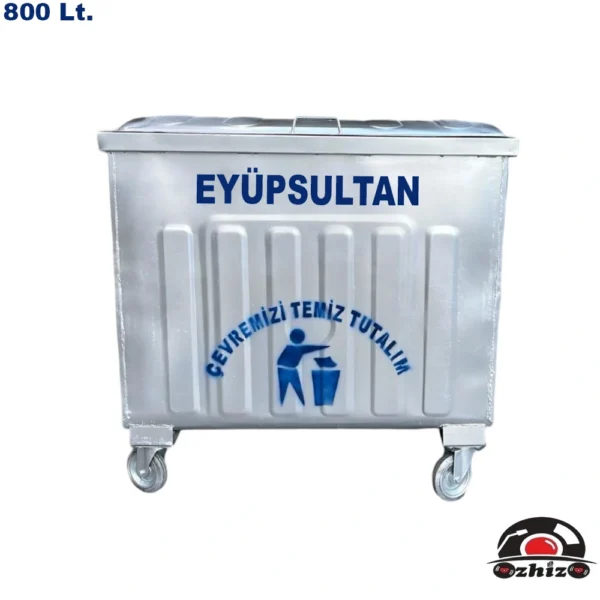 Eyüpsultan 800 Litre Metal Çöp Konteyneri