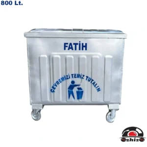 Fatih 800 Litre Metal Çöp Konteyneri