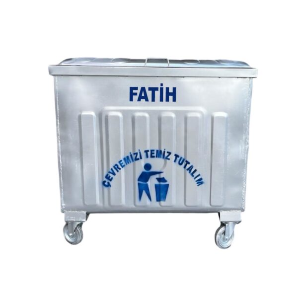 Fatih 800 Litre Metal Çöp Konteyneri