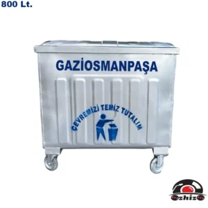 Gaziosmanpaşa 800 Litre Metal Çöp Konteyneri