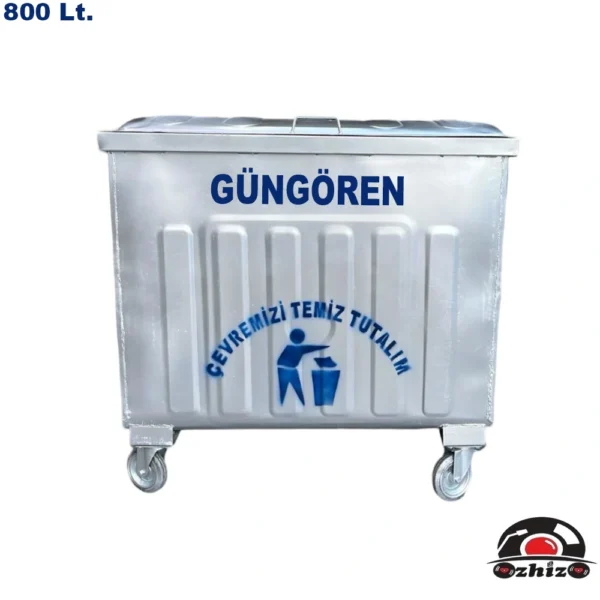 Güngören 800 Litre Metal Çöp Konteyneri