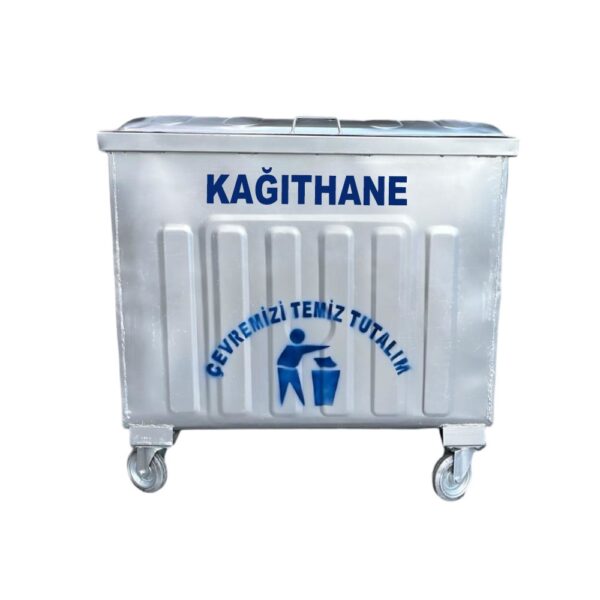 Kağıthane 800 Litre Metal Çöp Konteyneri