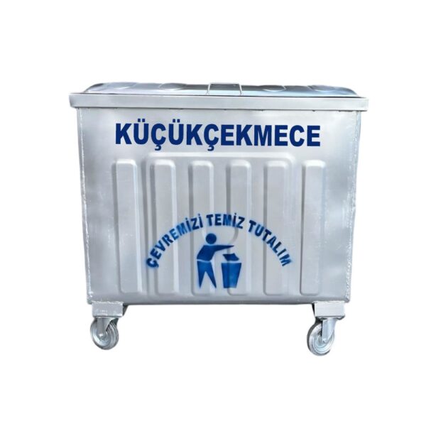 Küçükçekmece 800 Litre Metal Çöp Konteyneri