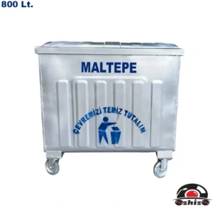 Maltepe 800 Litre Metal Çöp Konteyneri