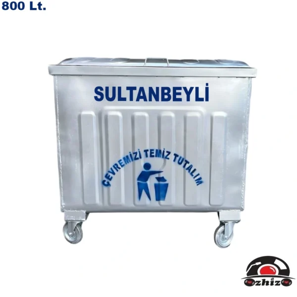 Sultanbeyli 800 Litre Metal Çöp Konteyneri