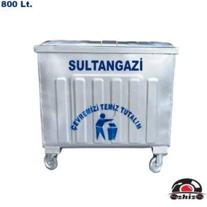 Sultangazi 800 Litre Metal Çöp Konteyneri