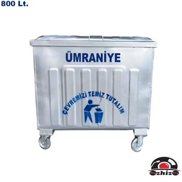 Ümraniye 800 Litre Metal Çöp Konteyneri