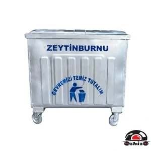 Zeytinburnu 800 Litre Metal Çöp Konteyneri