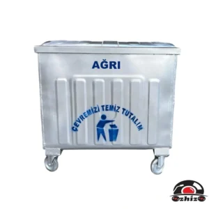 Ağrı 800 Litre Metal Çöp Konteyneri