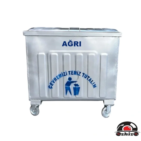 Ağrı 800 Litre Metal Çöp Konteyneri