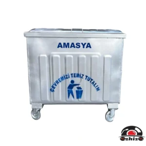 Amasya 800 Litre Metal Çöp Konteyneri