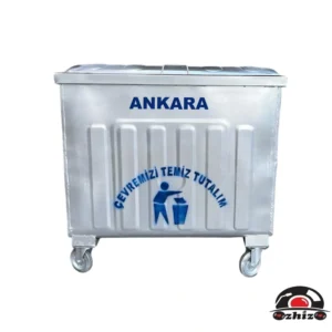 Ankara 800 Litre Metal Çöp Konteyneri