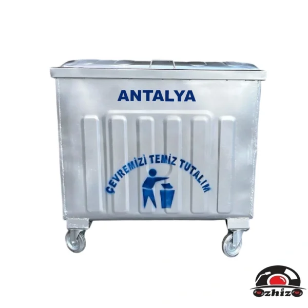 Antalya 800 Litre Metal Çöp Konteyneri