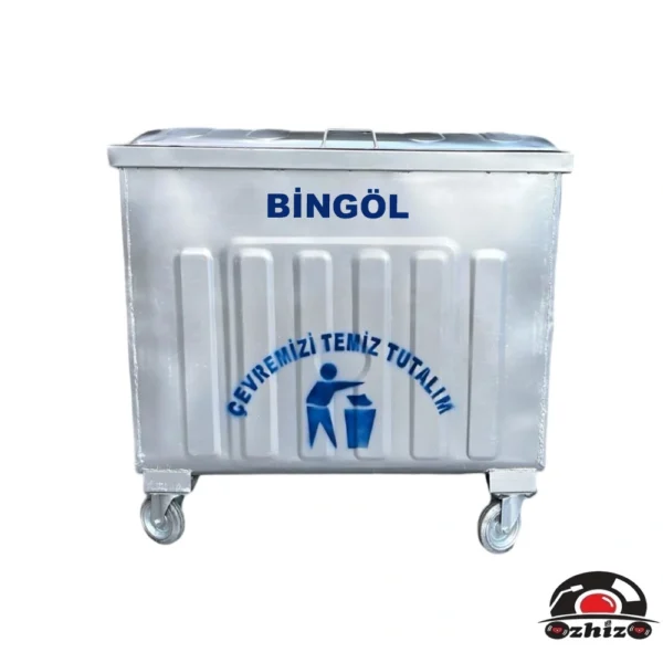 Bingöl 800 Litre Metal Çöp Konteyneri