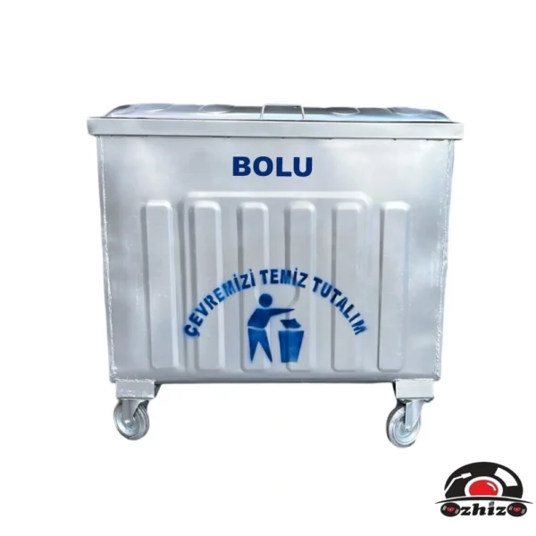 Bolu 800 Litre Metal Çöp Konteyneri