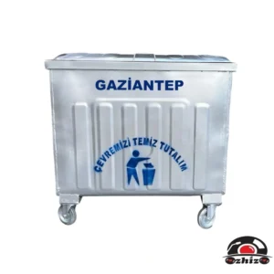 Gaziantep 800 Litre Metal Çöp Konteyneri