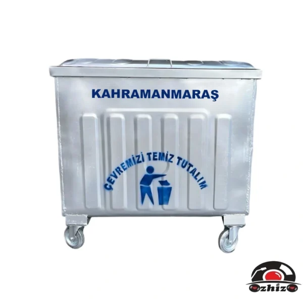 Kahramanmaraş 800 Litre Metal Çöp Konteyneri