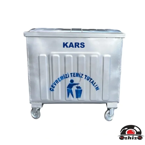 Kars 800 Litre Metal Çöp Konteyneri