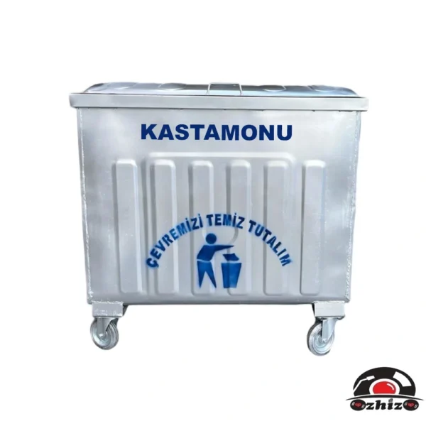 Kastamonu 800 Litre Metal Çöp Konteyneri