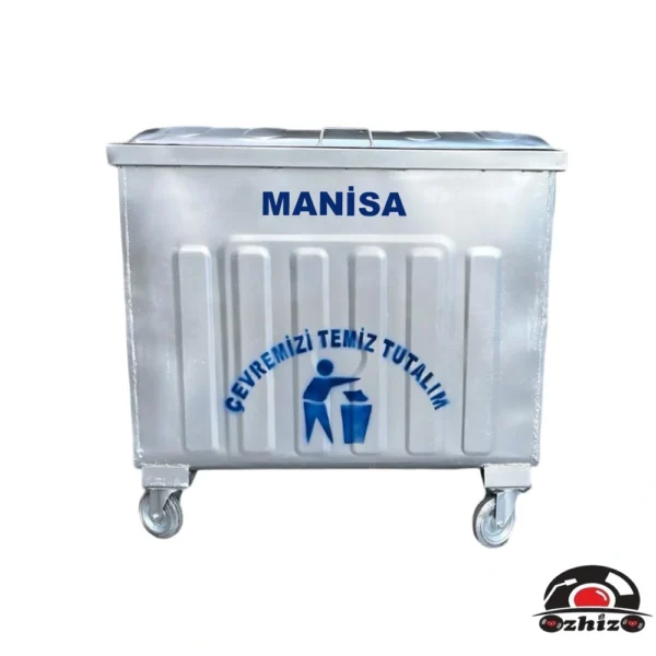 Manisa 800 Litre Metal Çöp Konteyneri