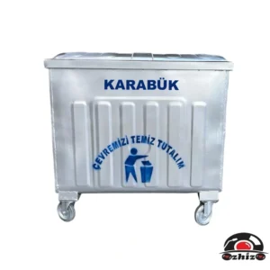 Karabük 800 Litre Metal Çöp Konteyneri