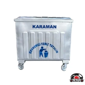 Karaman 800 Litre Metal Çöp Konteyneri