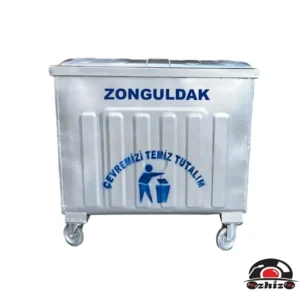 Zonguldak 800 Litre Metal Çöp Konteyneri