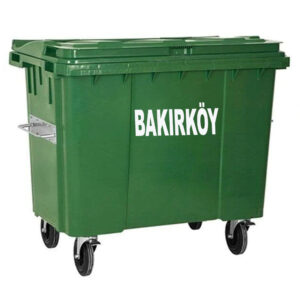Bakırköy 1100 Litre Plastik Çöp Konteyneri