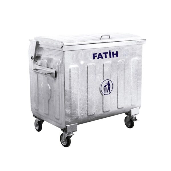 Fatih Sıcak Daldırma 770 Litre Metal Çöp Konteyneri
