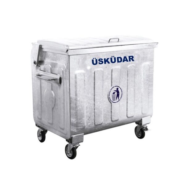Üsküdar Sıcak Daldırma 770 Litre Metal Çöp Konteyneri